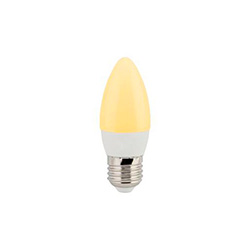 Светодиодная лампа (свеча) Ecola E27, 6W, Цветная (разноцветная)K