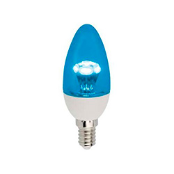 Светодиодная лампа Ecola E14, 3W, Blue(Синий)K