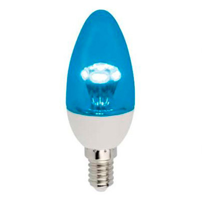 Светодиодная лампа Ecola E14, 3W, Blue(Синий)K