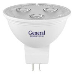 Светодиодная лампа General GU5.3, 6W, 3000K