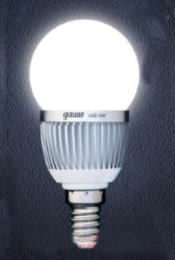 Светодиодная лампа Gauss E14, 5W, 4100K