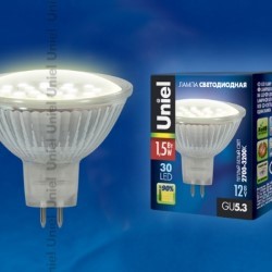 Светодиодная лампа Uniel GU5.3, 1,5W, K