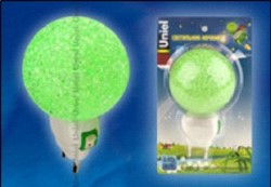 Детский светильник Uniel зеленый (И10330)