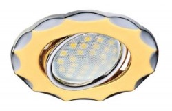 Точечный светильник Ecola золотой (FC1602EFS)