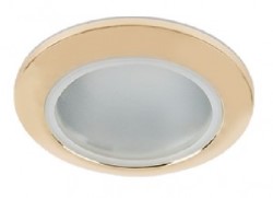 Точечный светильник Ecola золотой (FG1680EFY)
