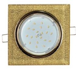 Точечный светильник Ecola золотой (FQ53SNECH)