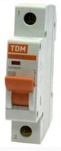 Автоматический выключатель TDM ВА47-29 1P 40А 4,5кА х-ка С 