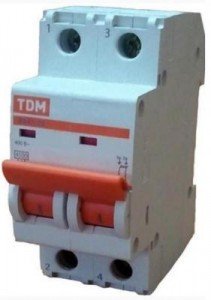 Автоматический выключатель TDM ВА47-29 2P 10А 4,5кА х-ка С 