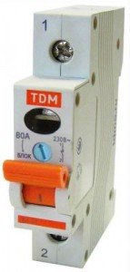 TDM ВН-32 1P выключатель нагрузки 16А  