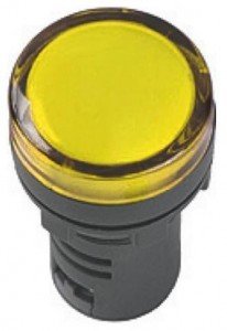 TDM лампа AD-22DS(LED) матрица d22мм желт. 24В AC/DC  