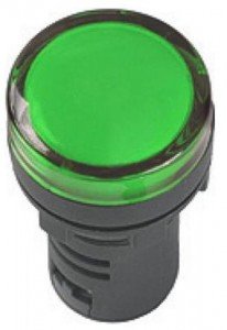 TDM лампа AD-22DS(LED) матрица d22мм зелен. 110В AC/DC  