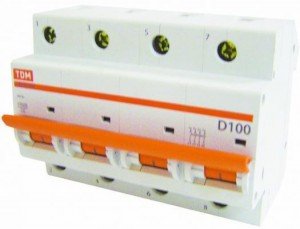 Автоматический выключатель TDM ВА47-100 4P 32А 10кА х-ка D 