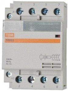 TDM КМ63/4-40А контактор модульный 4НO  