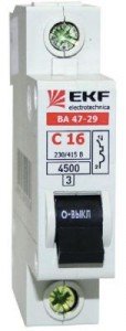 EKF Basic автоматический выкл. ВА 47-29, 1P 10А (C) 4,5кА 