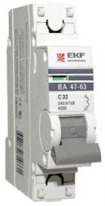 Автоматический выключатель EKF  ВА 47-63 1P 20А 4,5kA х-ка В mcb4763-1-20b-pro (с опломбировкой)