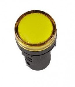 TDM лампа AD-16DS(LED) матрица d16мм желтый 230В AC (коробка 20 шт.)  