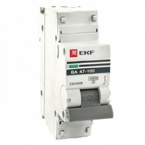 Автоматический выключатель EKF  ВА 47-100, 1P 32А (C) 10kA EKF PROxima